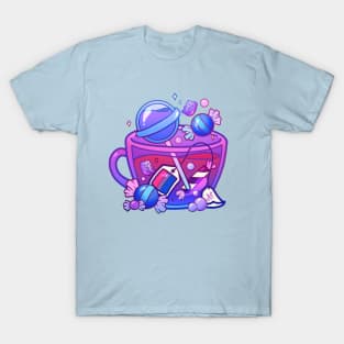 Pride Flag Teacup - Candy Bisexual T-Shirt